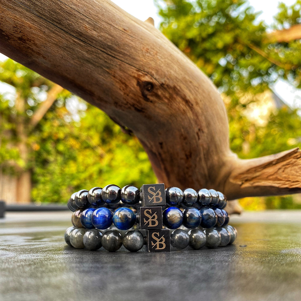 Stoney Bracelets Sets Collectie Triple Blue Set