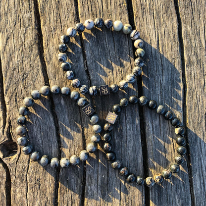 Stoney Bracelets Heren Armband Triple Gray Set